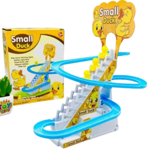 Musical Duck Track Toy for Kids – Climbing Stair Track Set