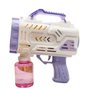Electric Bubble Gun Toy with LED Lights & High Bubble Output
